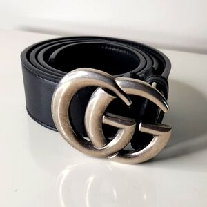 Silver GG Gucci belt size 90